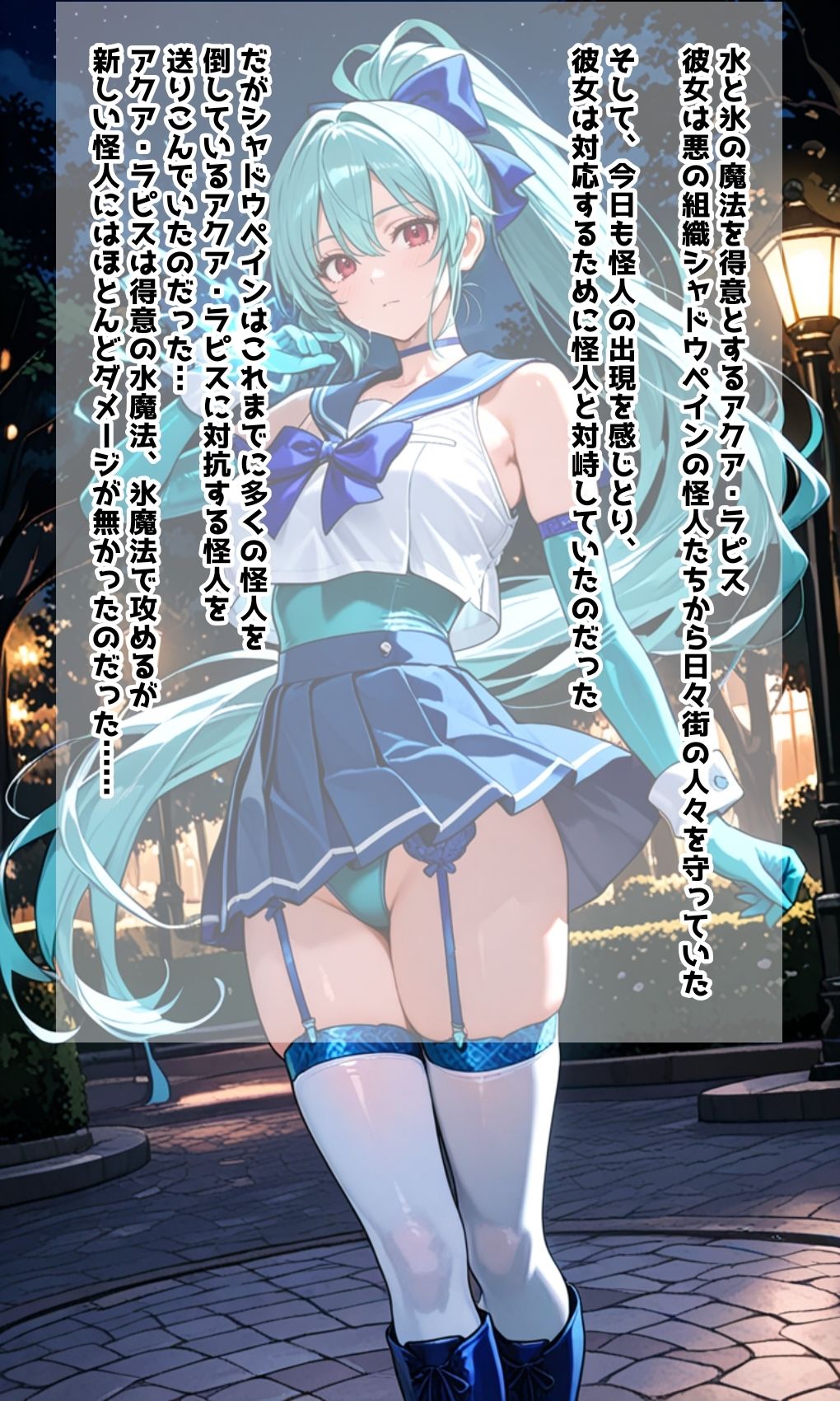 蒼き守護者アクア・ラピス  淫欲に堕ちゆく身体 - サンプル画像 1