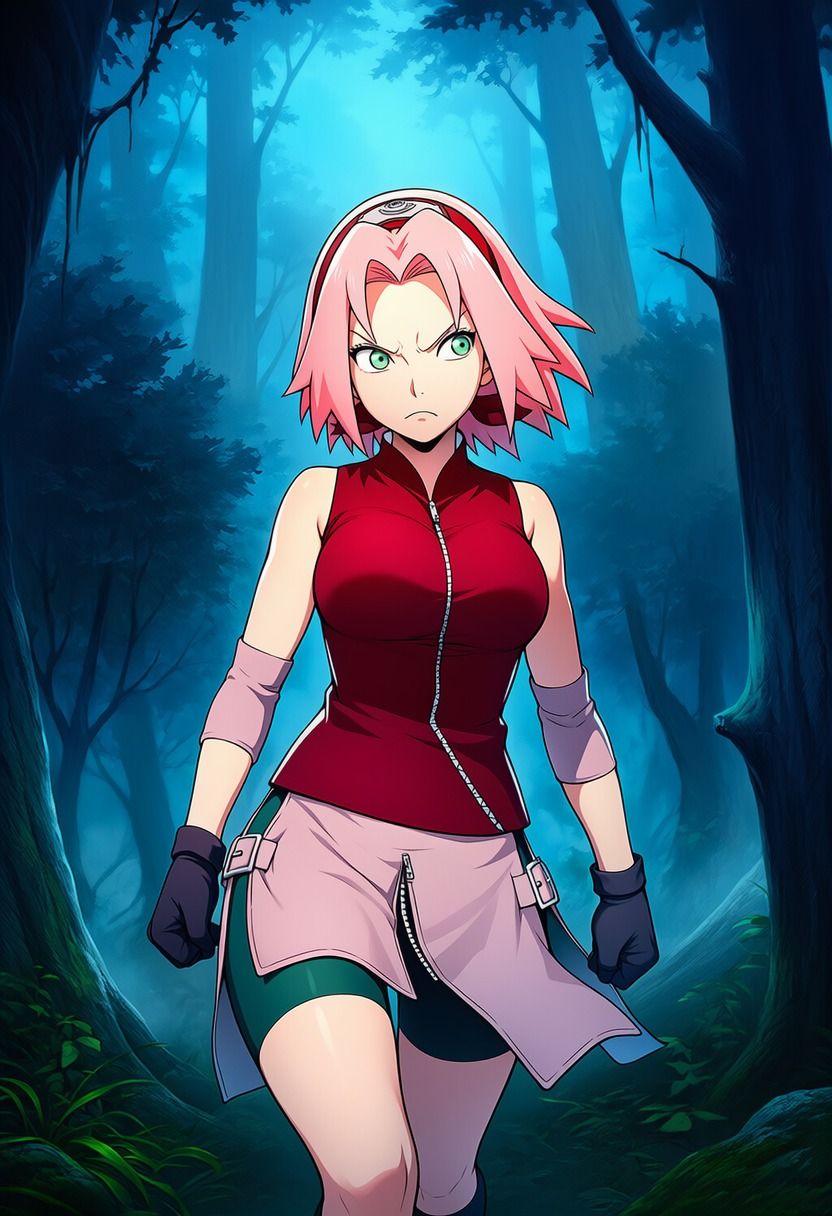 春●サクラ vs オークの群れ - サンプル画像 2