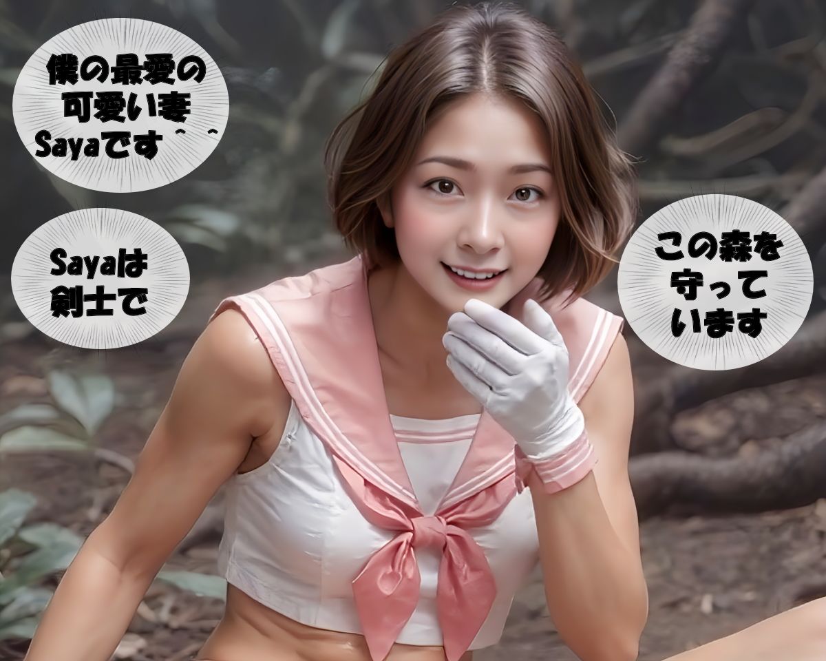 【リアル動画34分】人妻Sayaの変態日記/セーラー剣士/出産生贄寄生編 - サンプル画像 1