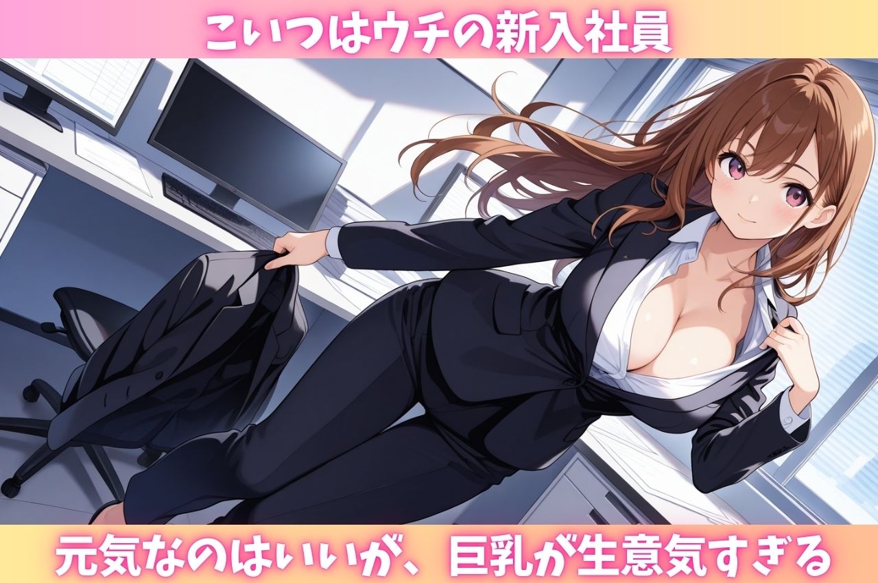 元気だけが取り柄の新入OLがセクハラ上司の絶倫性交にメス堕ち - サンプル画像 1