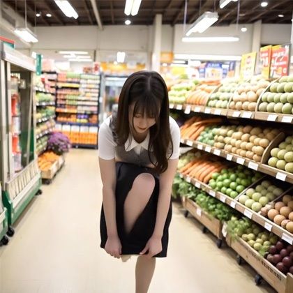 【動画】変態美女！買い物中にオナニーしているの！？ - サンプル画像 1