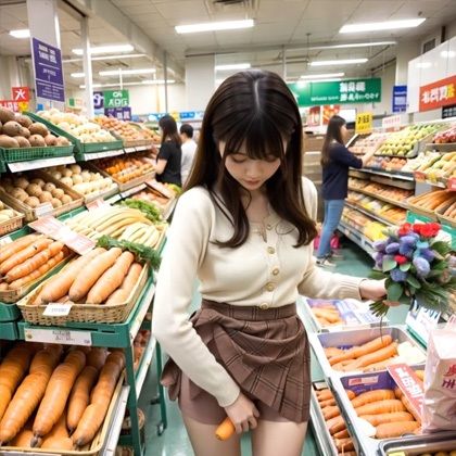 【動画】変態美女！買い物中にオナニーしているの！？ - サンプル画像 4