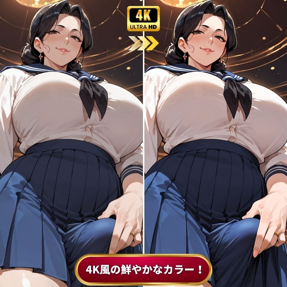 ふたなり熟女セーラー服クラブで寝取られた話〜女性視点〜【4Kエロアニメ＋フルカラーエロ漫画＋イラスト作品集・詰め込み豪華パック】 - サンプル画像 10