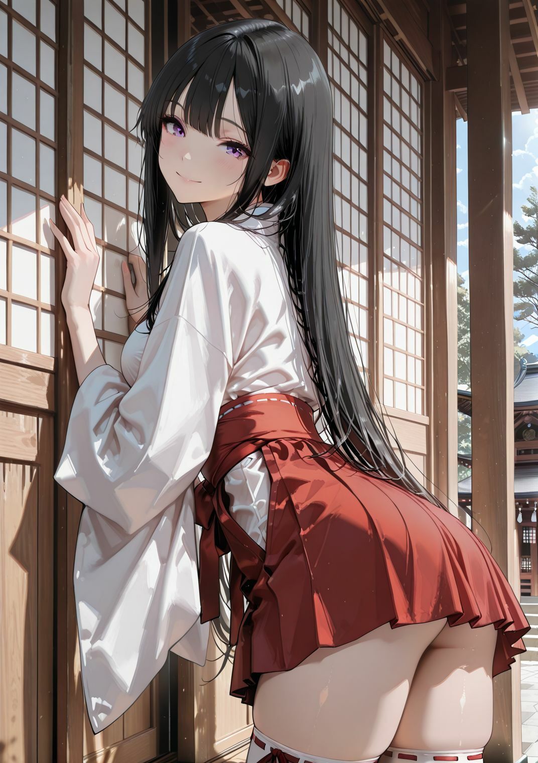 黒髪清楚なお嬢様JKが3つのコスチュームプレイでご奉仕、濃厚3変化 - サンプル画像 8