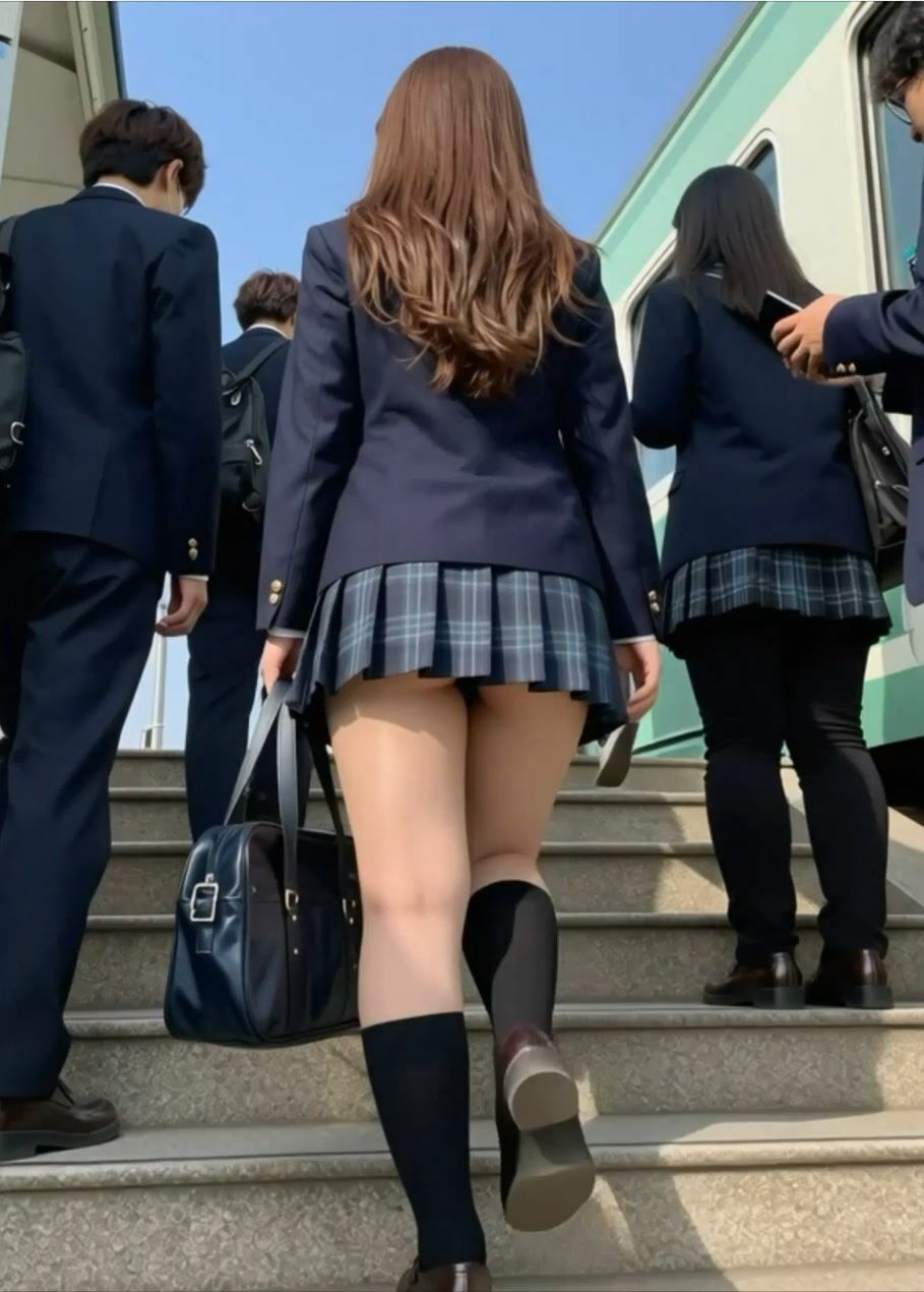 狙われた女子●生  壊された日常  電車内乱交 - サンプル画像 4