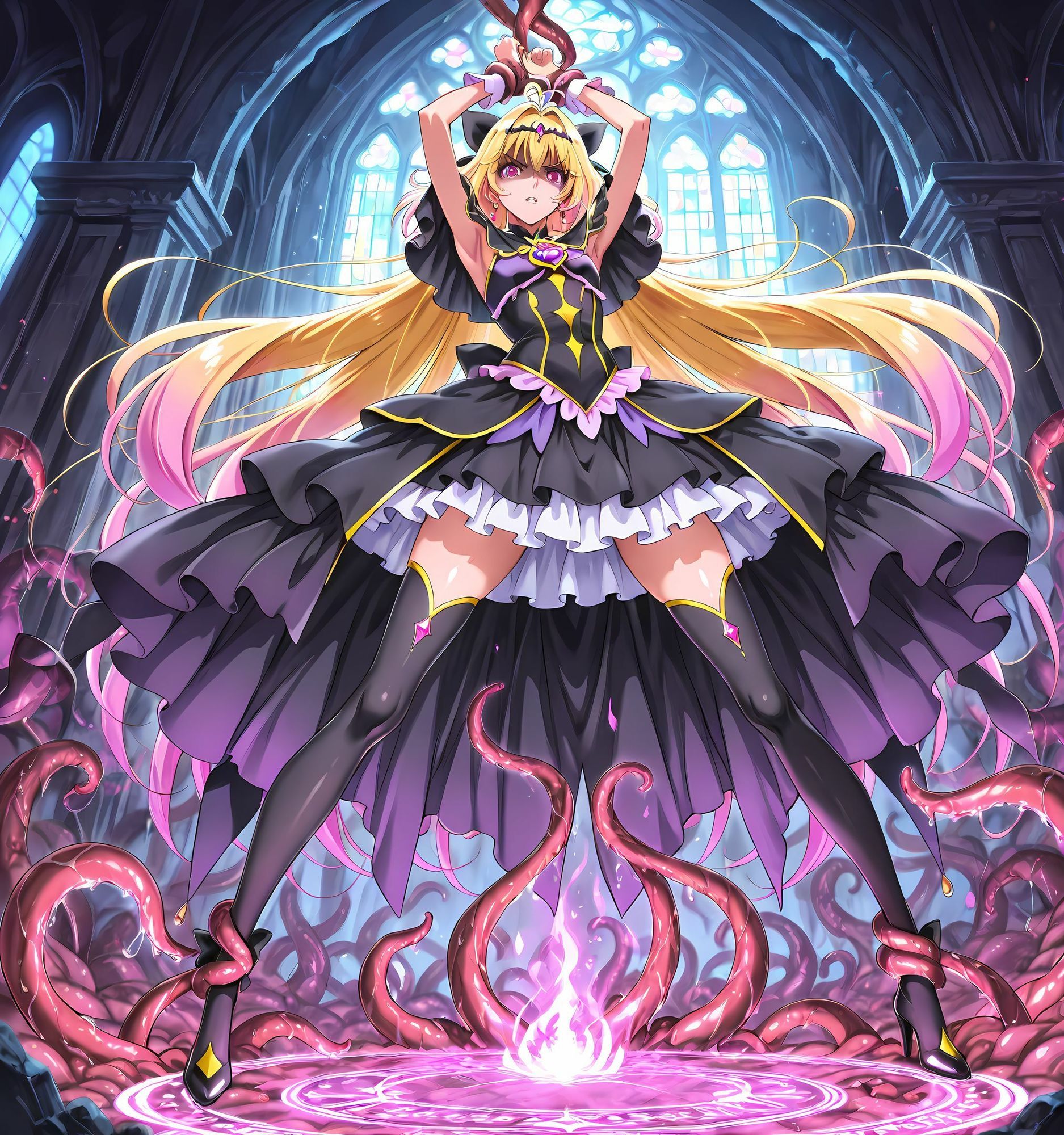 変身ヒロイン洗脳丸呑み悪堕ち〜淫魔転生〜 - サンプル画像 3