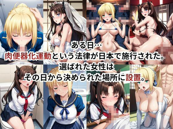 肉便器化運動法律が施行された世界！〜セ○バー＆遠○凛編〜 - サンプル画像 2