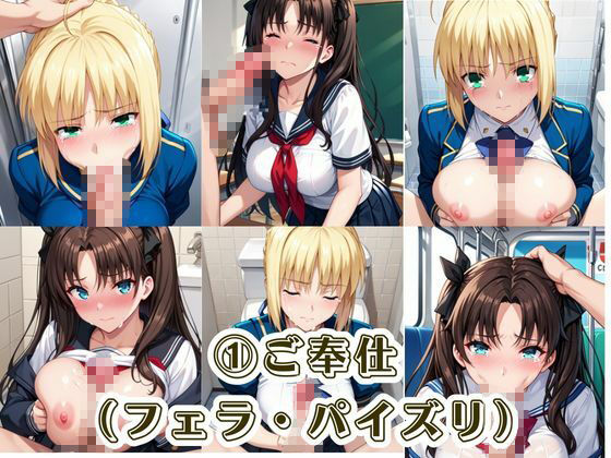 肉便器化運動法律が施行された世界！〜セ○バー＆遠○凛編〜 - サンプル画像 4