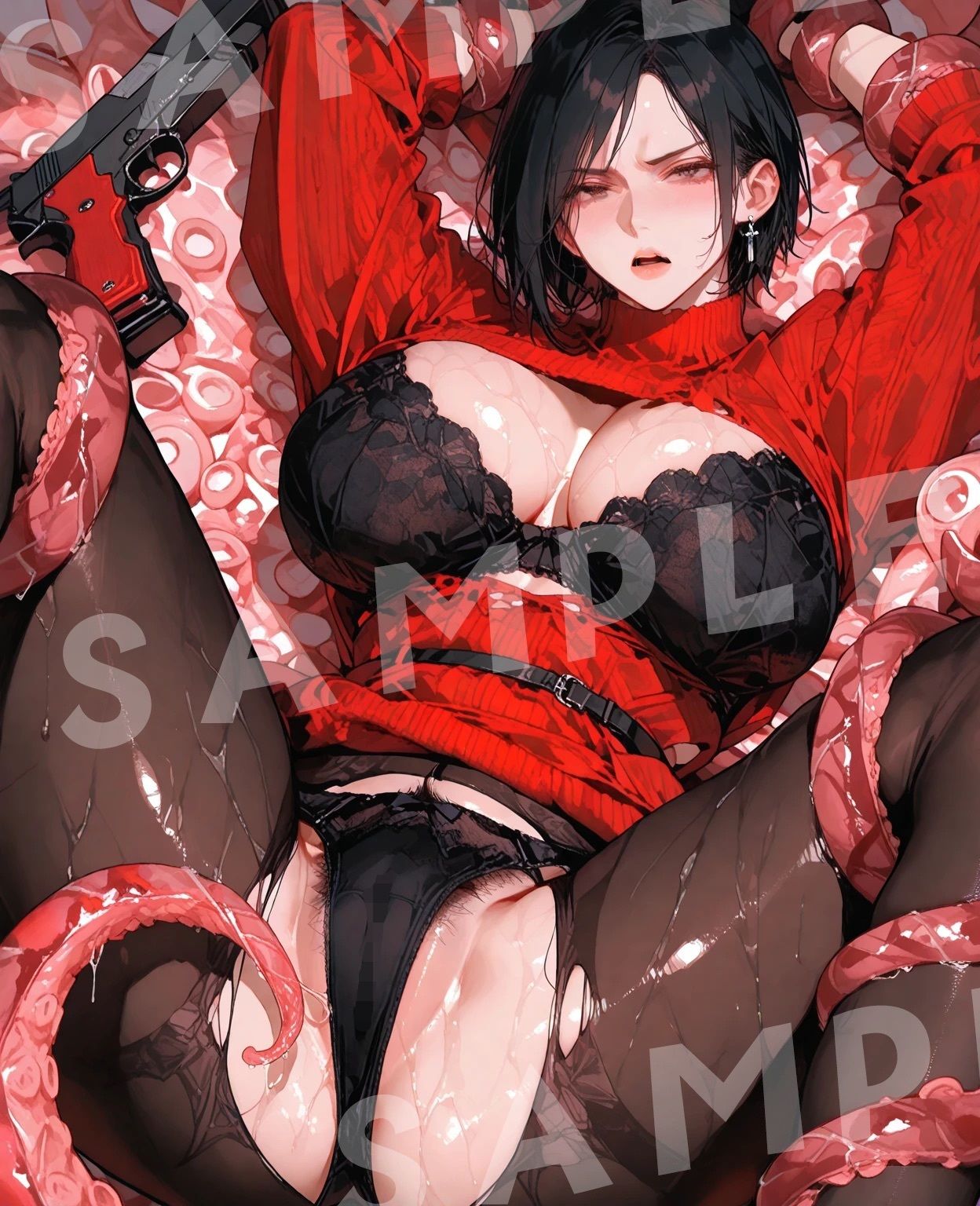 触手ハザード・女スパイと大統領娘編【RE:4】 - サンプル画像 3