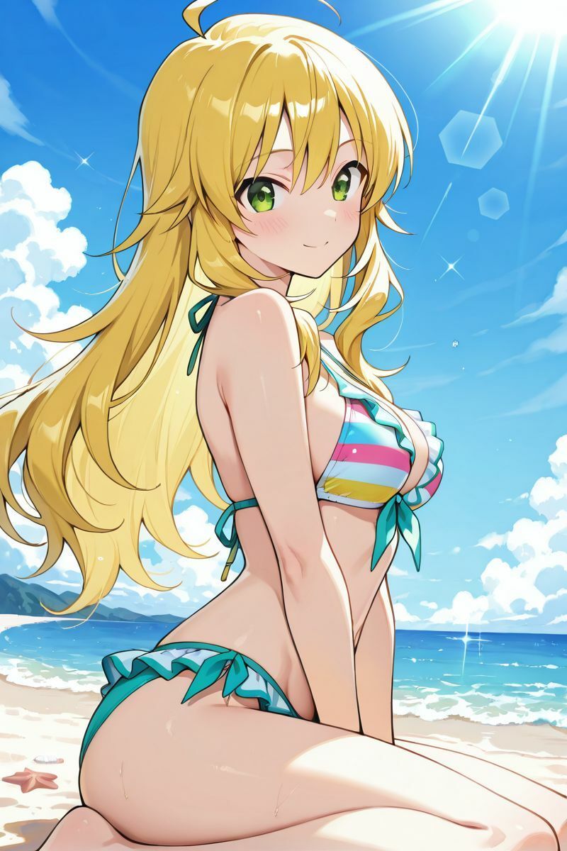 アイドル○スター  水着に着替えたら - サンプル画像 1