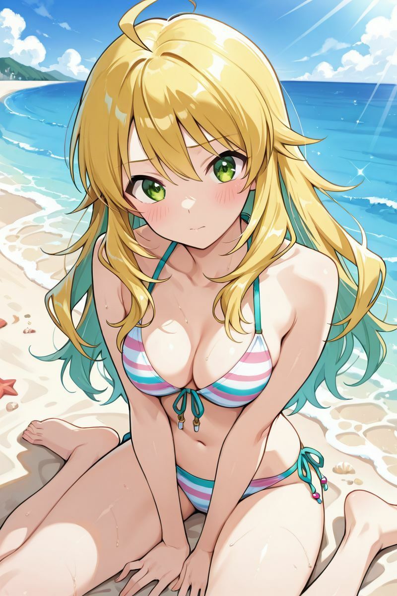 アイドル○スター  水着に着替えたら - サンプル画像 2