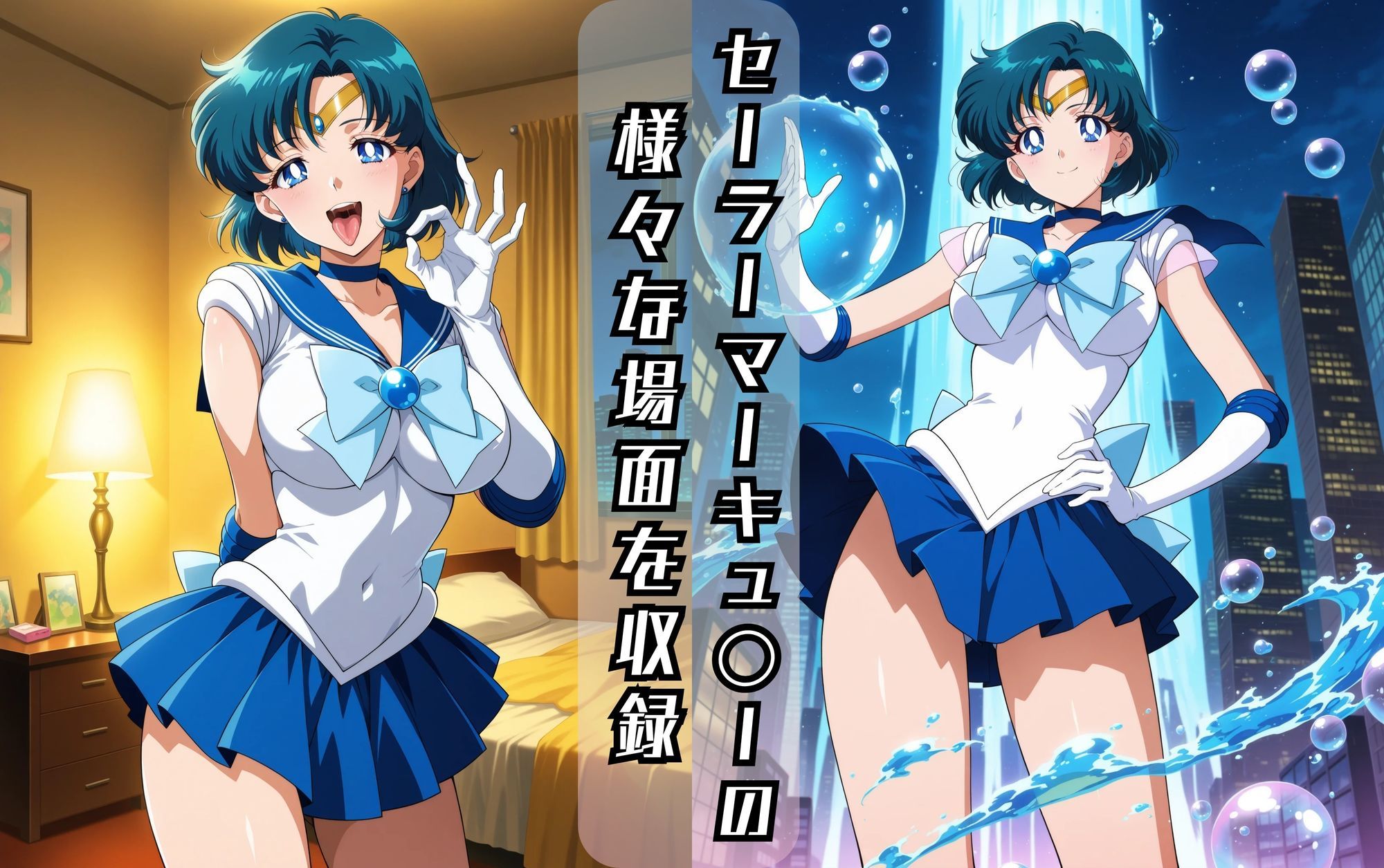 セーラーマーキュ〇ーのエッチな日々 - サンプル画像 1