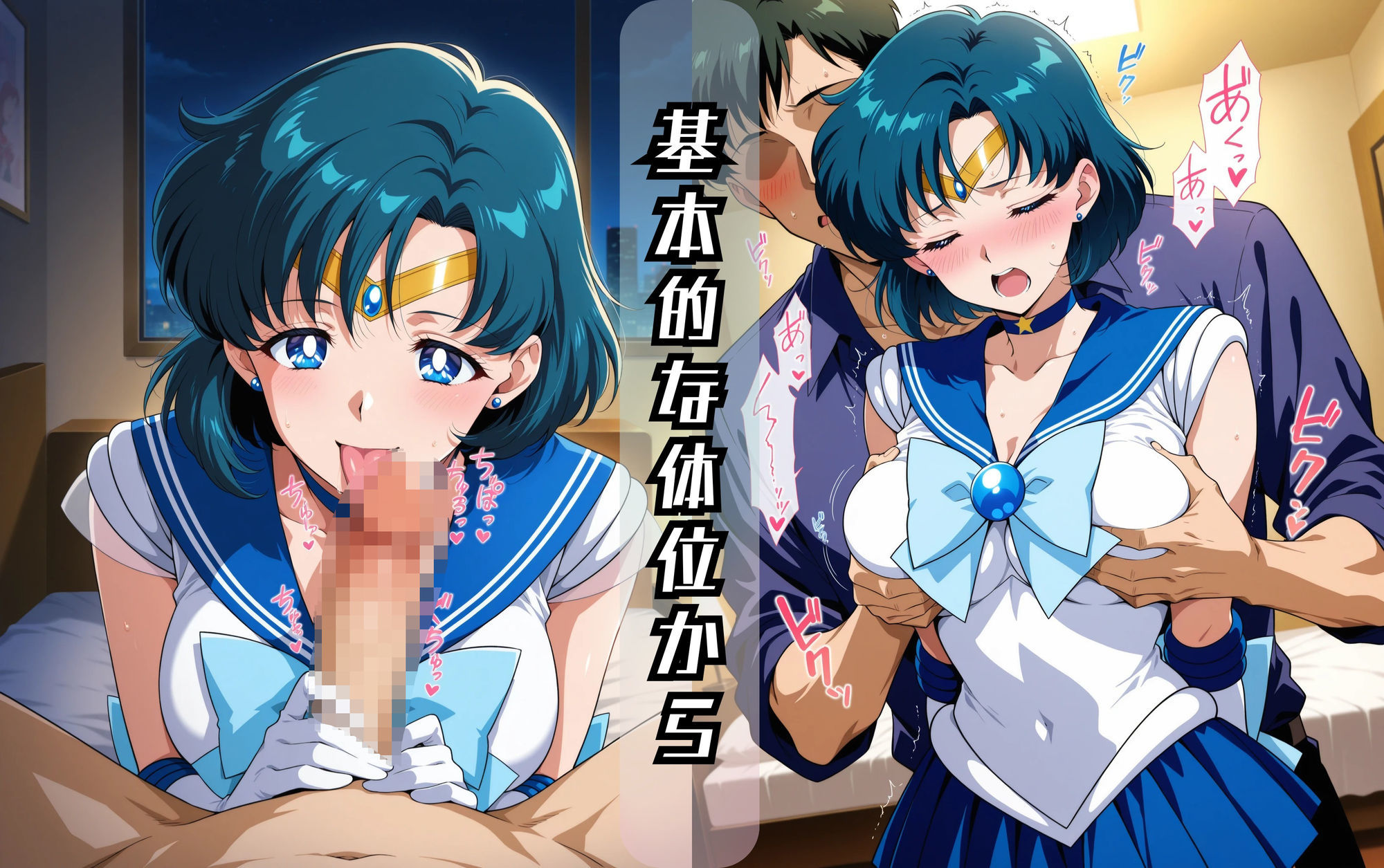 セーラーマーキュ〇ーのエッチな日々 - サンプル画像 2