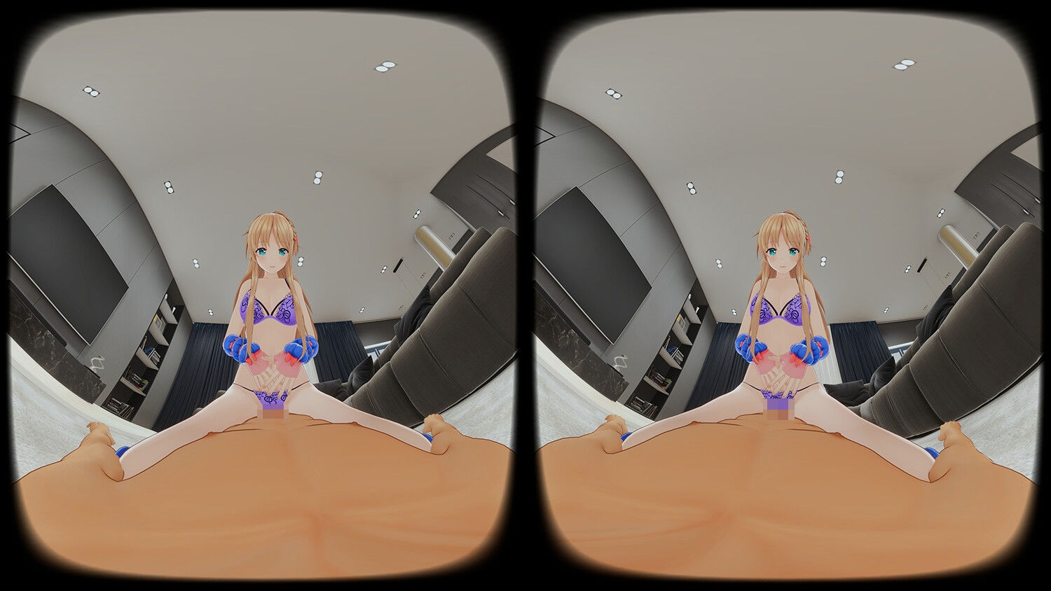 【4KVR 完全主観3Dエロアニメ】しこさぽ！〜清楚系アイドルVtuberの’本気’えっちで抜き放題〜【天翔院ひいな】【VRデバイス用】 - サンプル画像 4