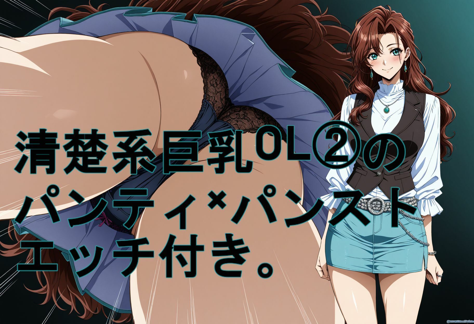 清楚系巨乳OL 2のパンティ×パンスト。エッチ付き。 - サンプル画像 1