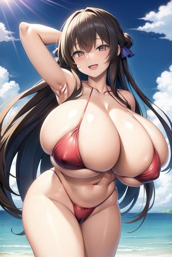 ムチムチわがままボディがマジでたまらんai  グラビアイラスト集  Vol.01音声データ付きver - サンプル画像 3