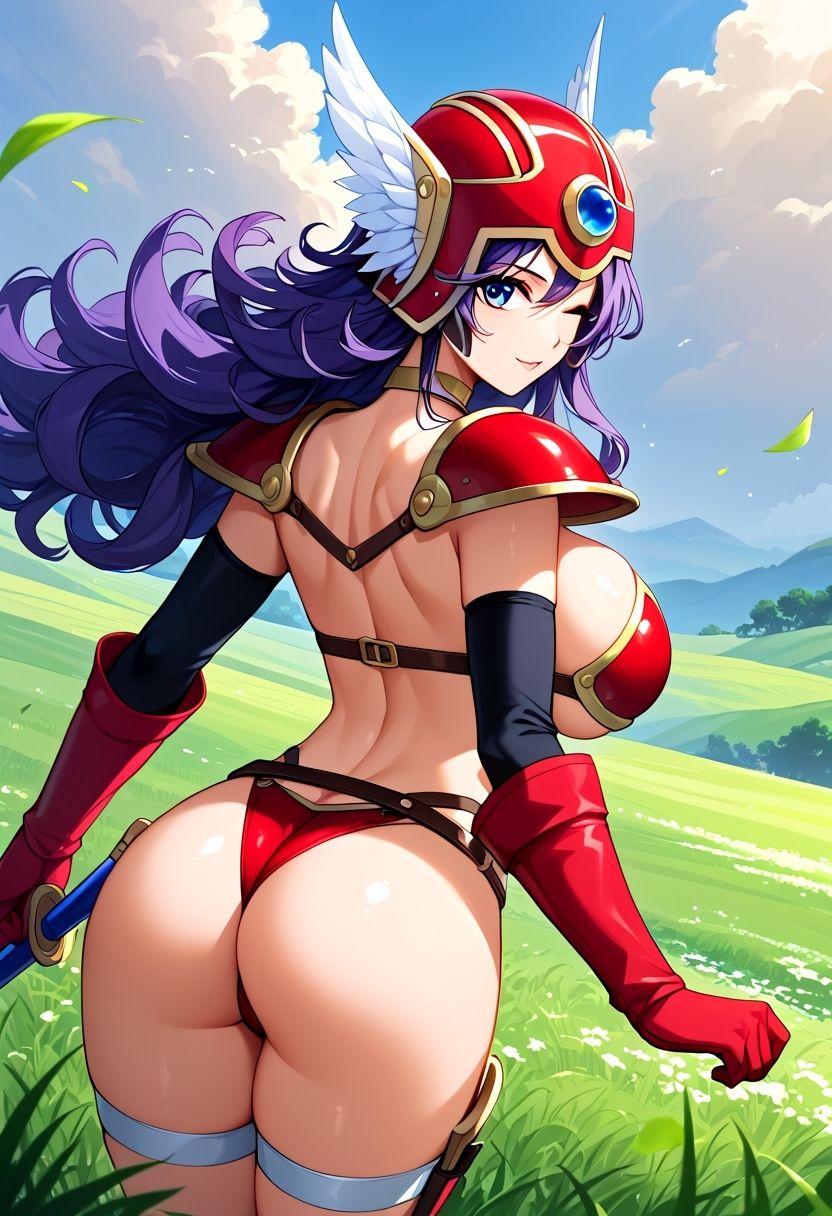 AIさんに描いてもらったビキニアーマーの戦士さん - サンプル画像 1