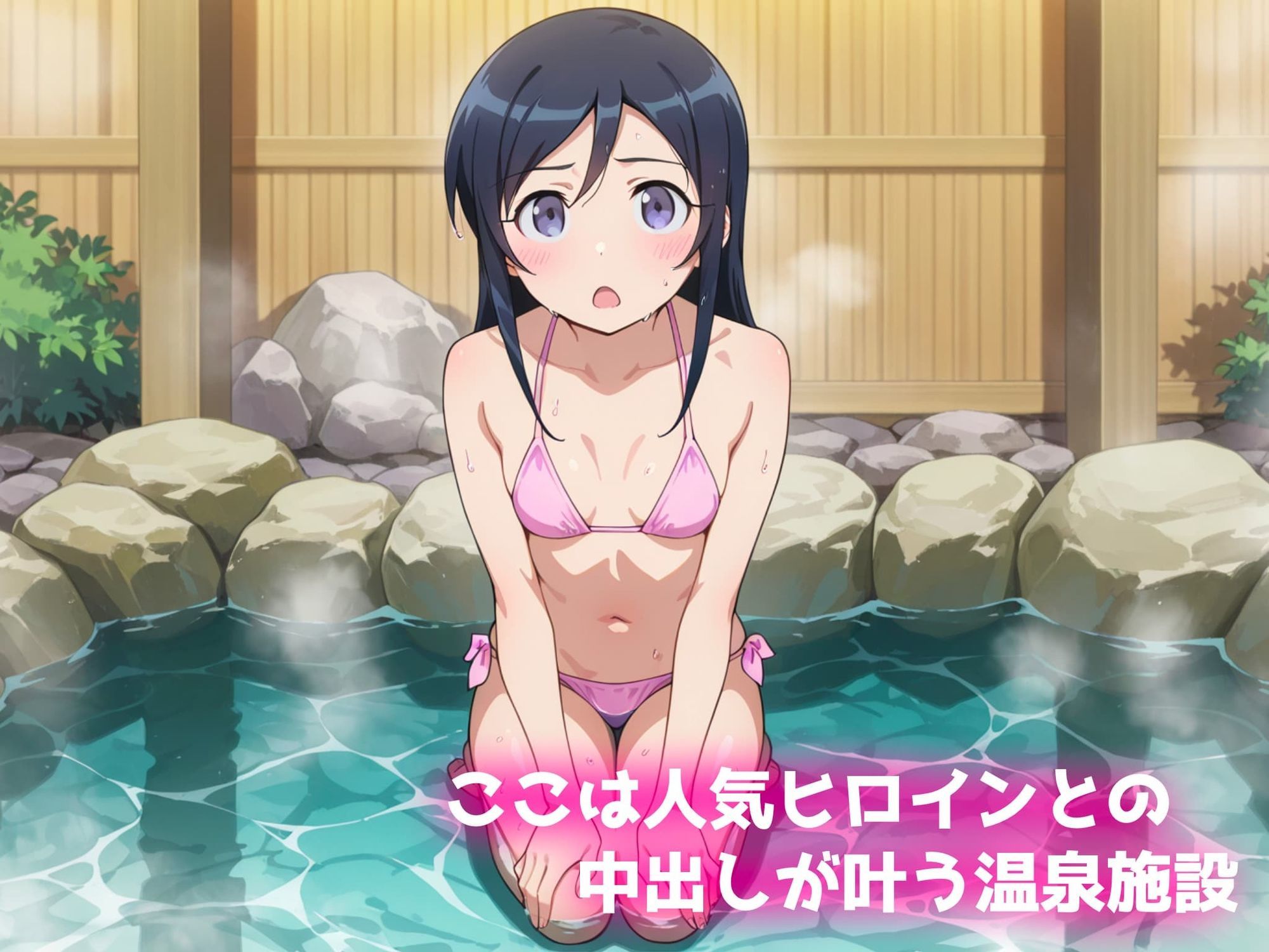 中出し温泉〜ヒロインの湯〜新垣あやせ編〜 - サンプル画像 1