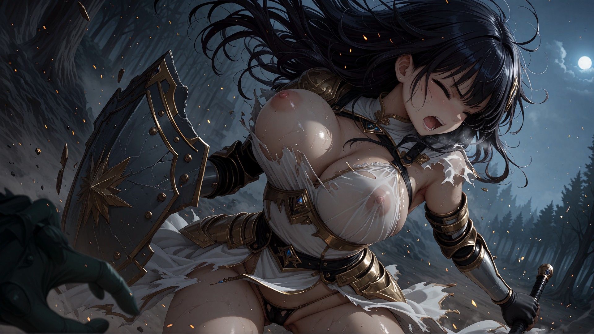 異世界敗北騎士さんとオークくん - サンプル画像 2