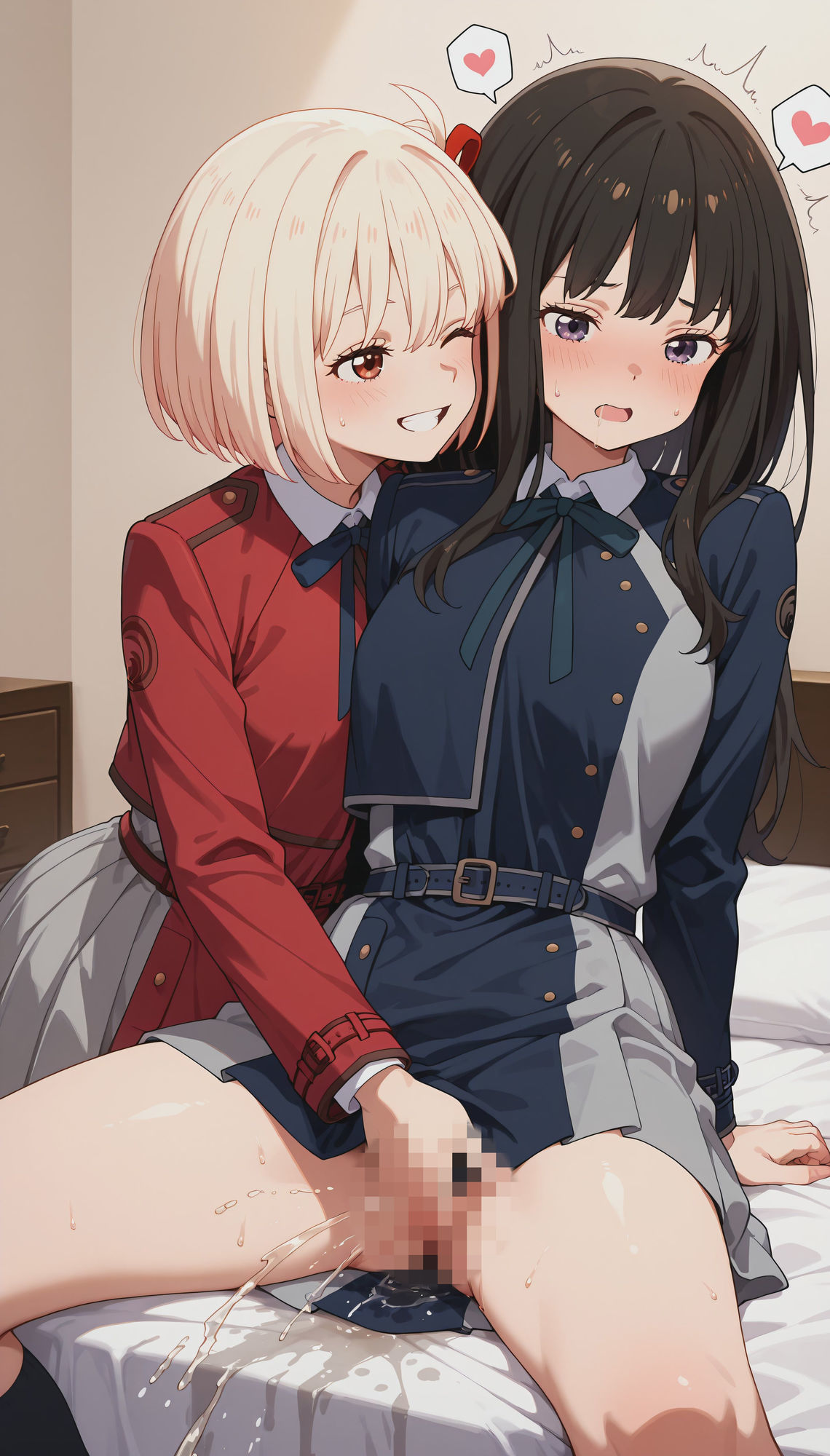 【動画付き！】『千束＆たきな（リコリコ）』のラブラブエッチシーン500枚！ - サンプル画像 3