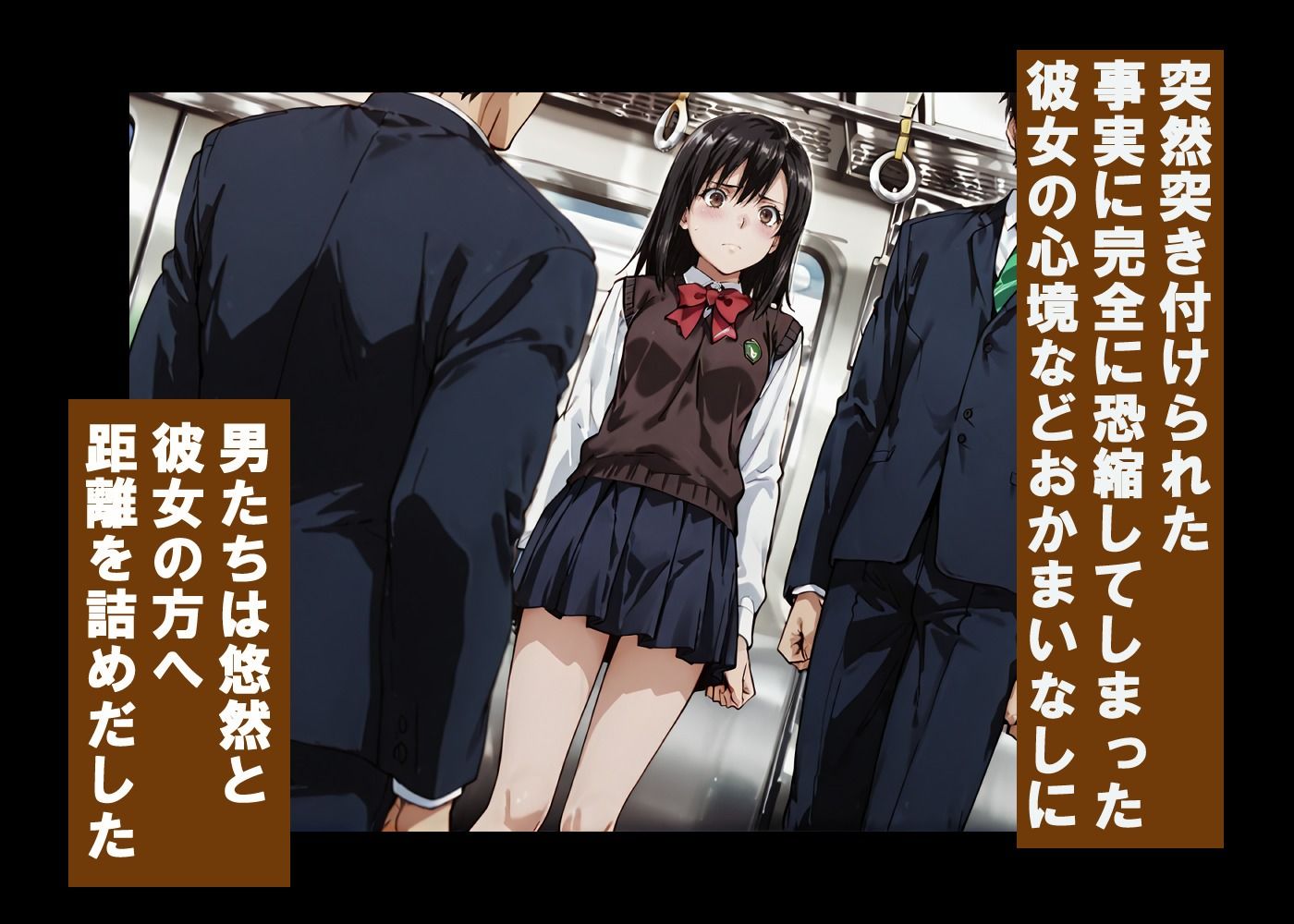 黒髪〇〇〇〇ゆかの痴●体験記  （テキスト付きエロCG集） - サンプル画像 1