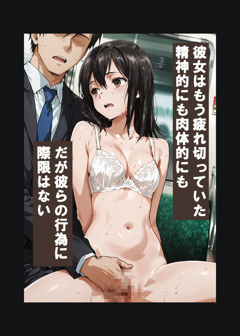 黒髪〇〇〇〇ゆかの痴●体験記  （テキスト付きエロCG集） - サンプル画像 9