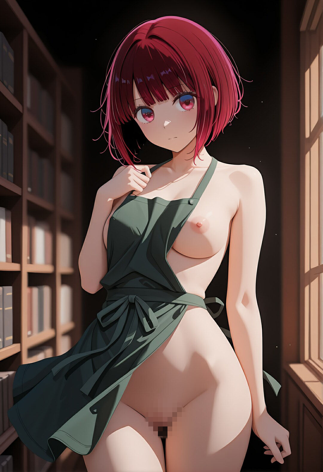 しーっ…全部見透かされてる（はーと） 有〇かなの図書館中出し孕ませ記録 - サンプル画像 3