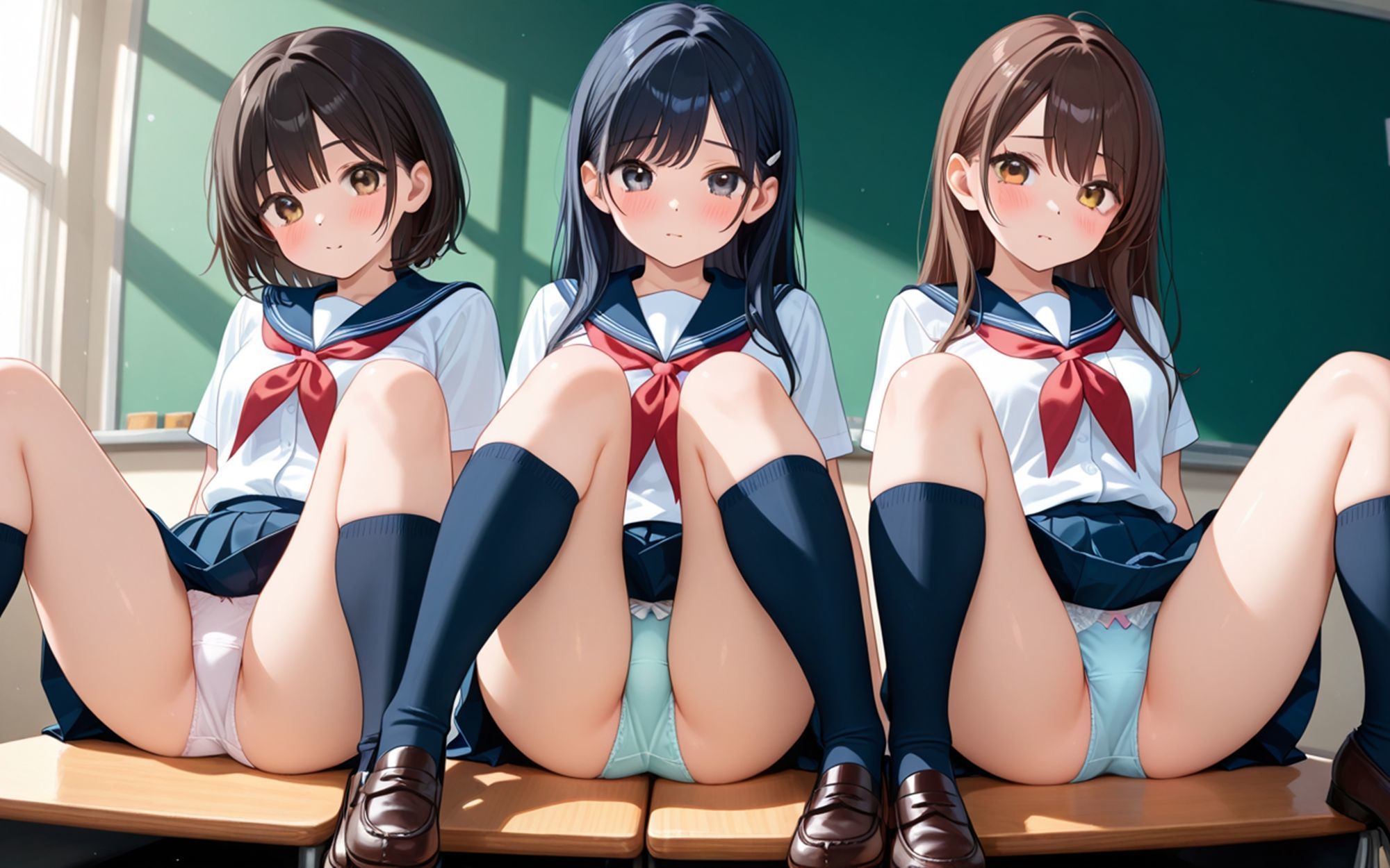 パンツこれくしょん  M字開脚編 - サンプル画像 3