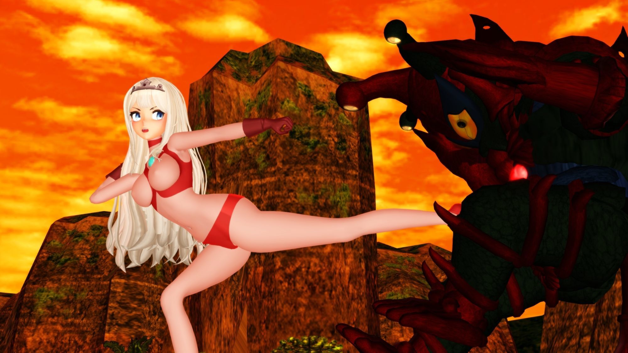 闘え！アルティマミレーヌ3Dエディション  VOL.4 - サンプル画像 6