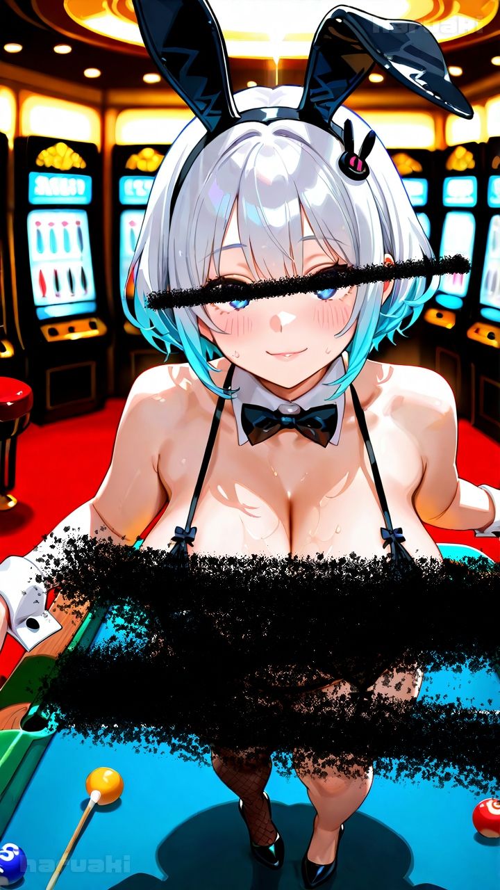 【AIアニメ巨乳美女写真集】Vol.5おっぱいサービスが充実しているバニーガール_再掲 - サンプル画像 1