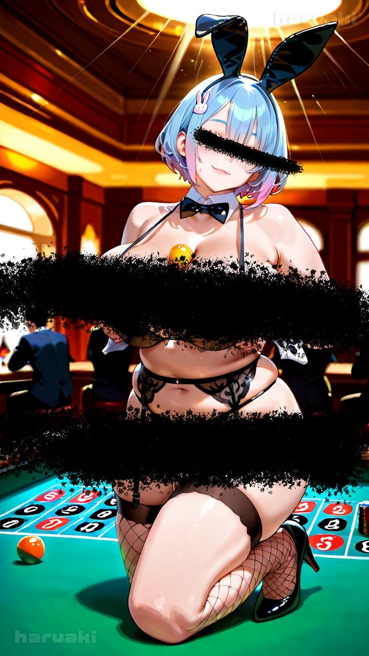 【AIアニメ巨乳美女写真集】Vol.5おっぱいサービスが充実しているバニーガール_再掲 - サンプル画像 5