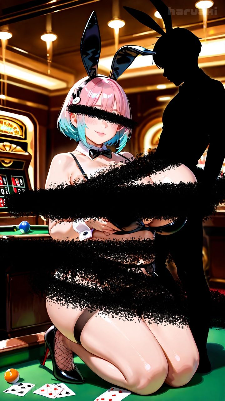 【AIアニメ巨乳美女写真集】Vol.6おっぱいサービスが充実している超乳バニーガール_再掲 - サンプル画像 4