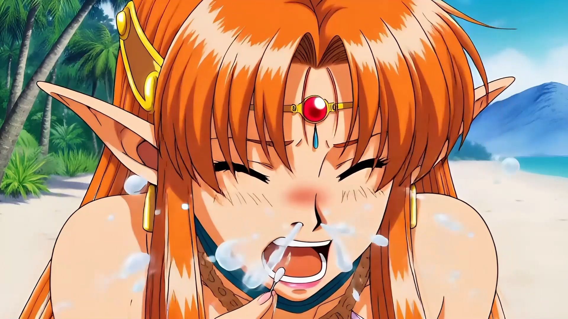 【くしゃみフェチ】ハクションチェック！〜浜辺編〜（MP4アニメ）/ （Sneeze Fetish） ACHOO Check！ 〜At the beach〜（MP4 Animation） - サンプル画像 3