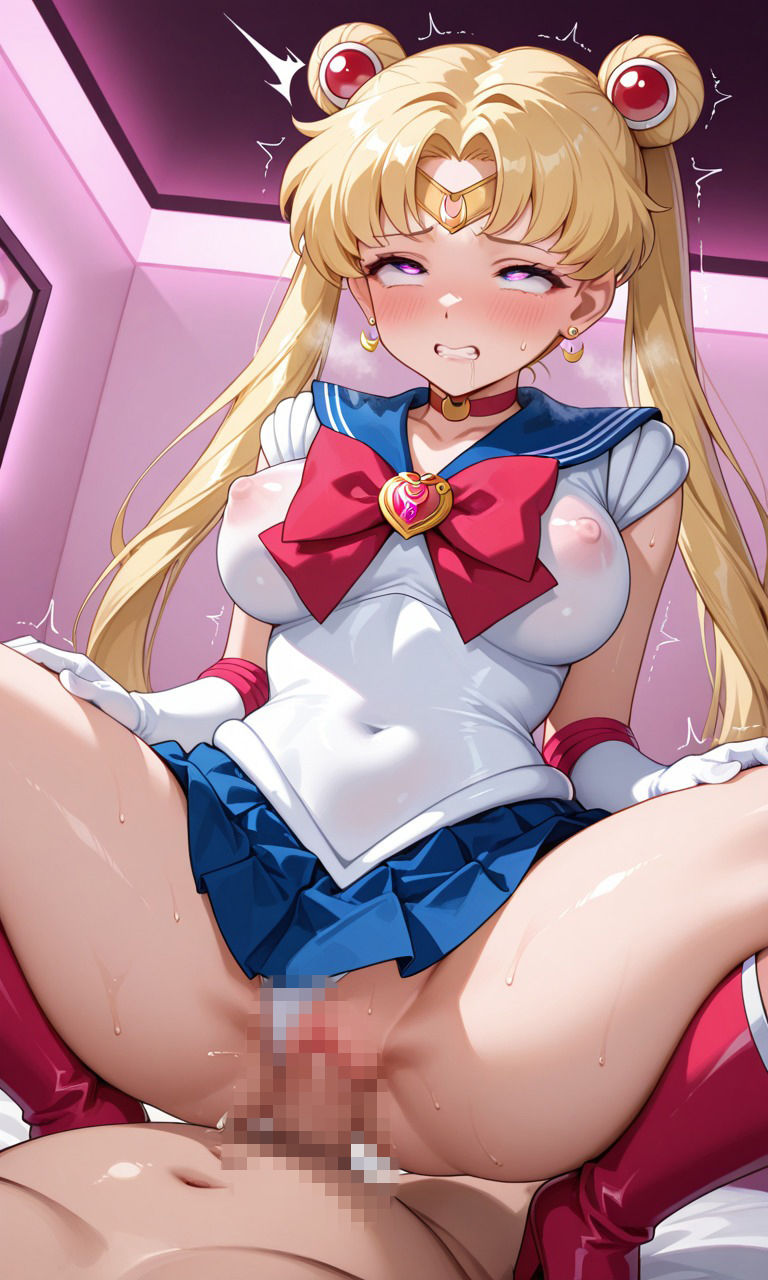 【セーラームーン】ジュピター・マーキュリー・ムーン 〜生意気セーラー戦士を分からせアヘ顔CG集その2〜｜挑発パンチラ・中出し・搾精 - サンプル画像 9