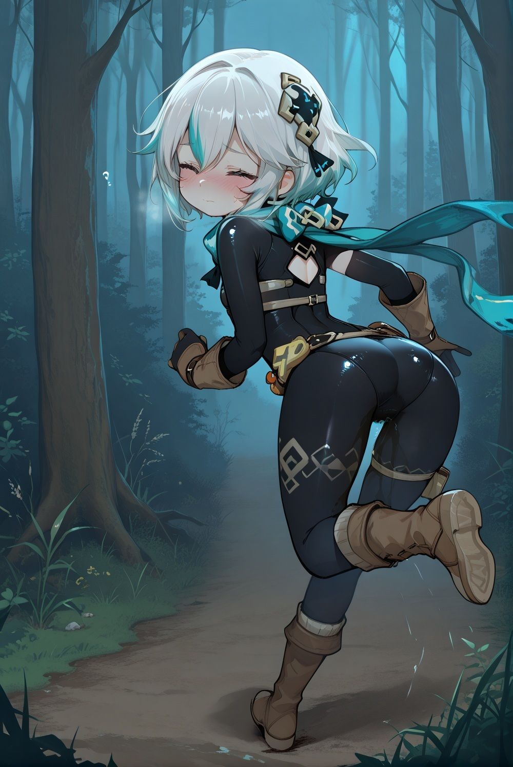 闇夜に潜む粗相 - サンプル画像 2