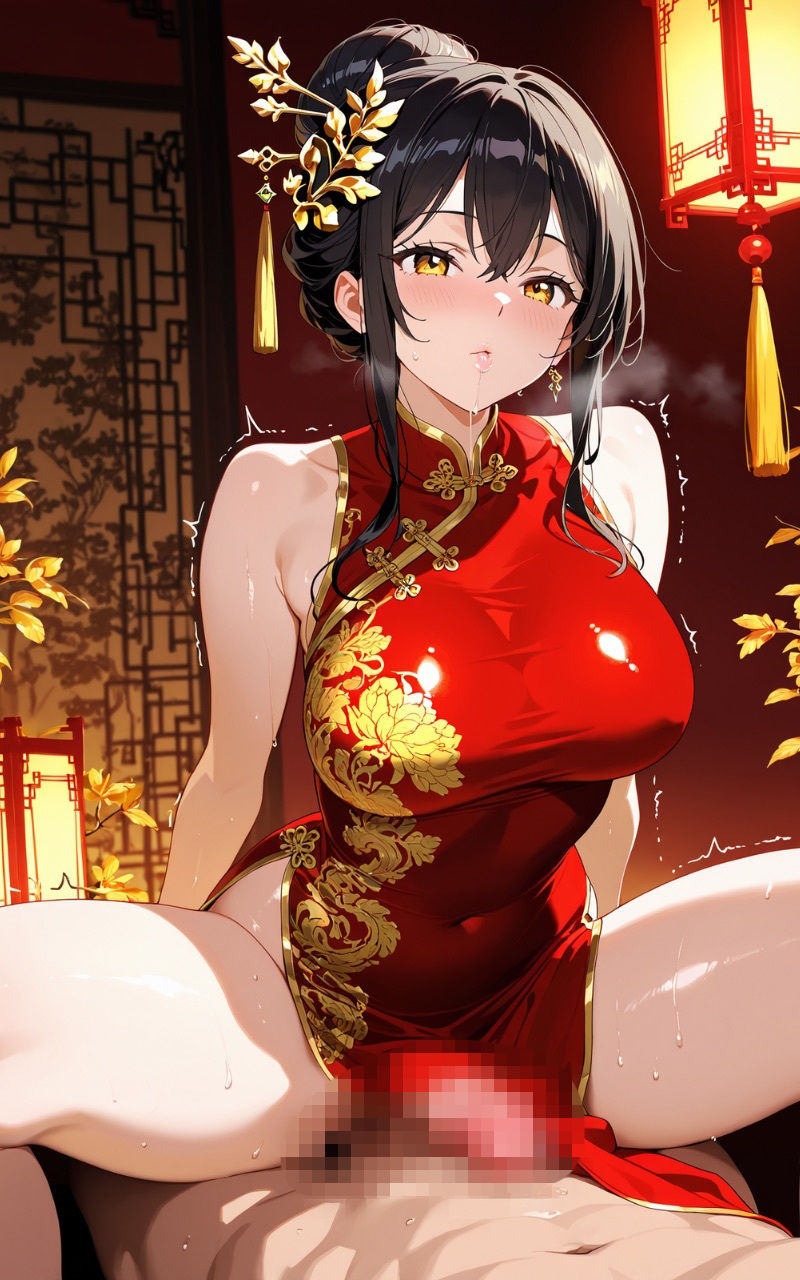 チャイナ服のあの子に中出ししてみた - サンプル画像 8