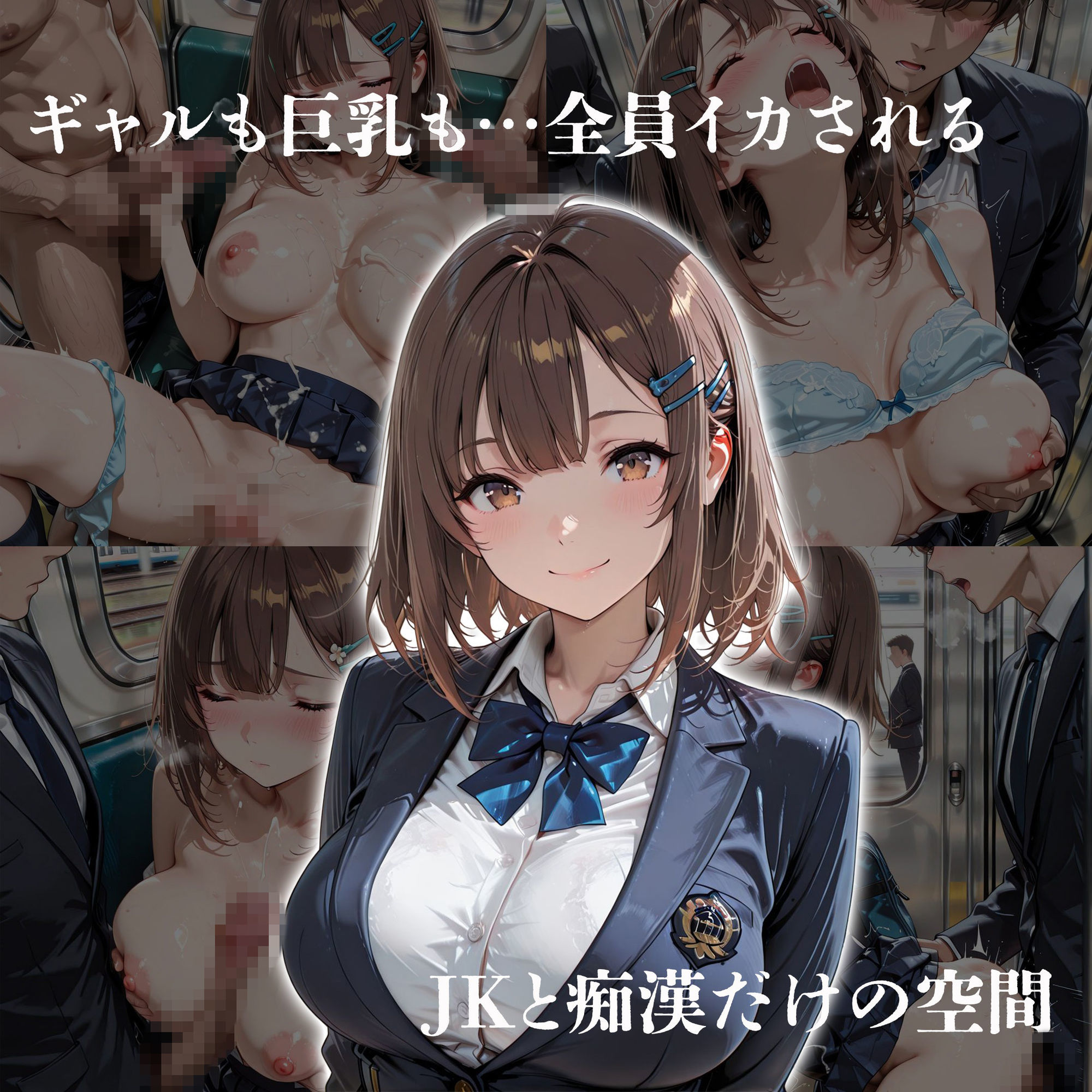 痴●専用車両  閉じ込められた密室3JK - サンプル画像 3