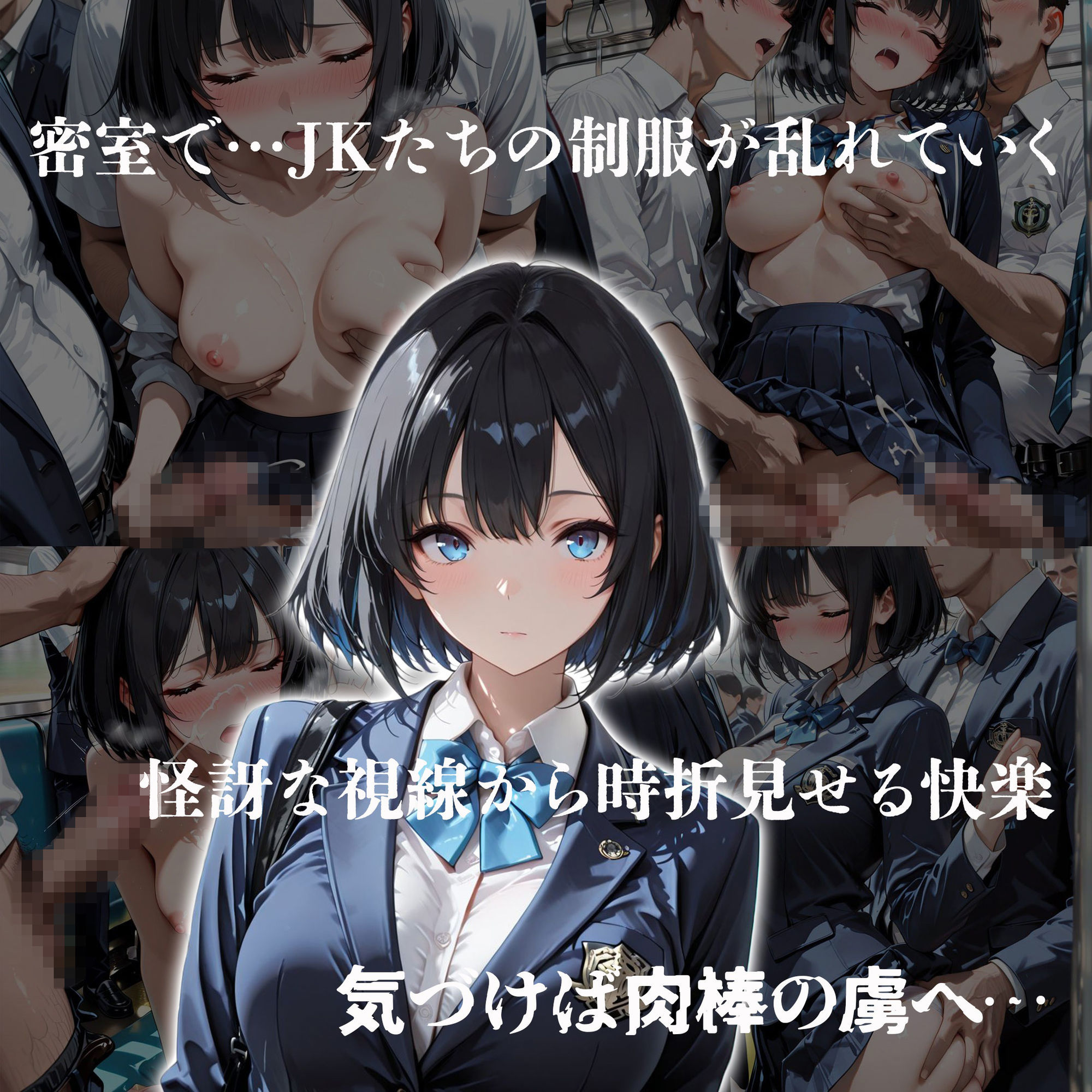 痴●専用車両  閉じ込められた密室3JK - サンプル画像 4