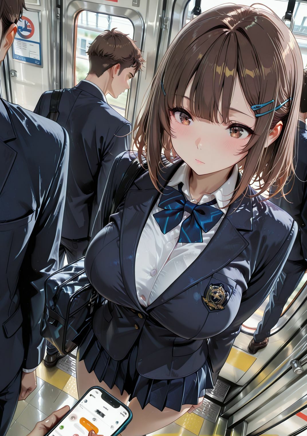 痴●専用車両  閉じ込められた密室3JK - サンプル画像 5