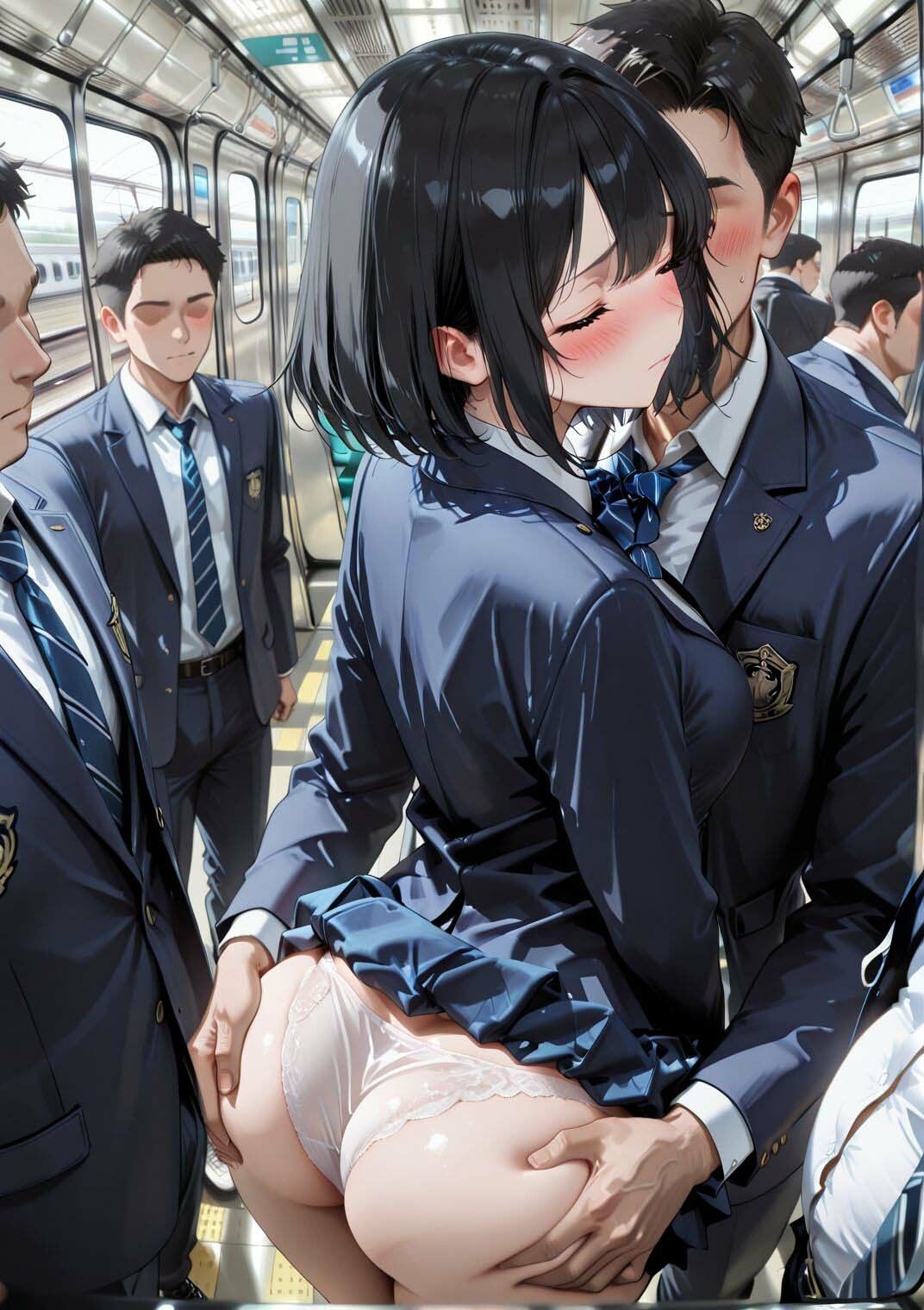 痴●専用車両  閉じ込められた密室3JK - サンプル画像 10