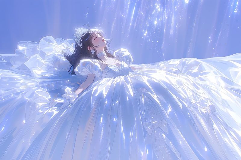 【ドレス美少女49】ツルツルドレスの中の秘め事 - サンプル画像 3