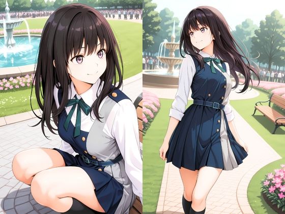 ［4K動画付き］井上た○な 公園堕とし:最強の銃弾、快楽に汚される リコリス・リ○イル - サンプル画像 1