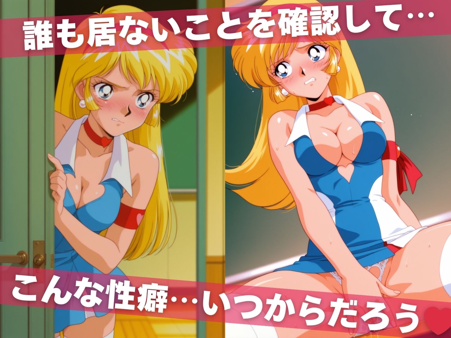 オナニー覗かれ、寝取られて  キュ●ティーハニー 〜 学校編 〜 おじさんに暴かれた秘密 - サンプル画像 2