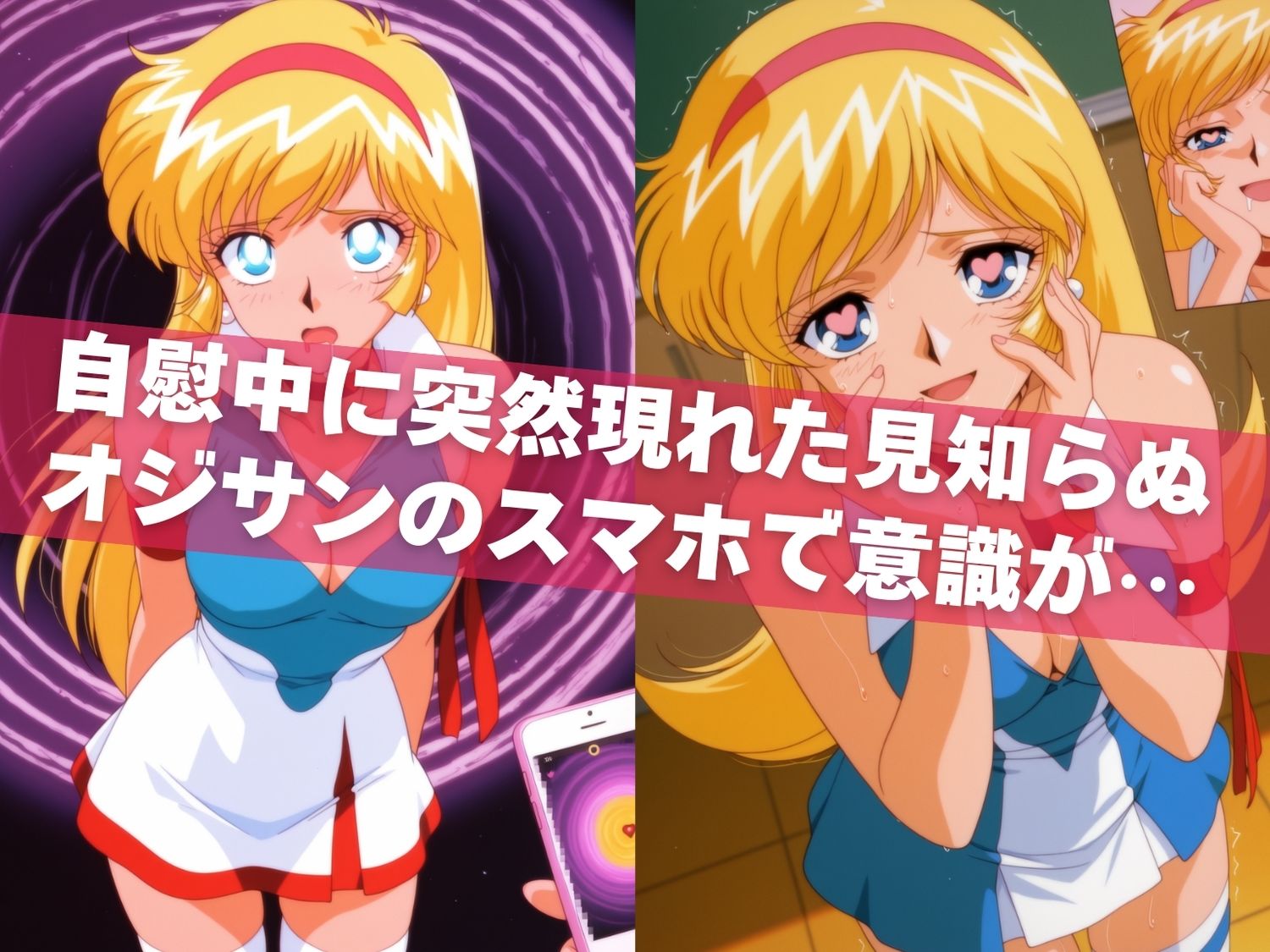 オナニー覗かれ、寝取られて  キュ●ティーハニー 〜 学校編 〜 おじさんに暴かれた秘密 - サンプル画像 4