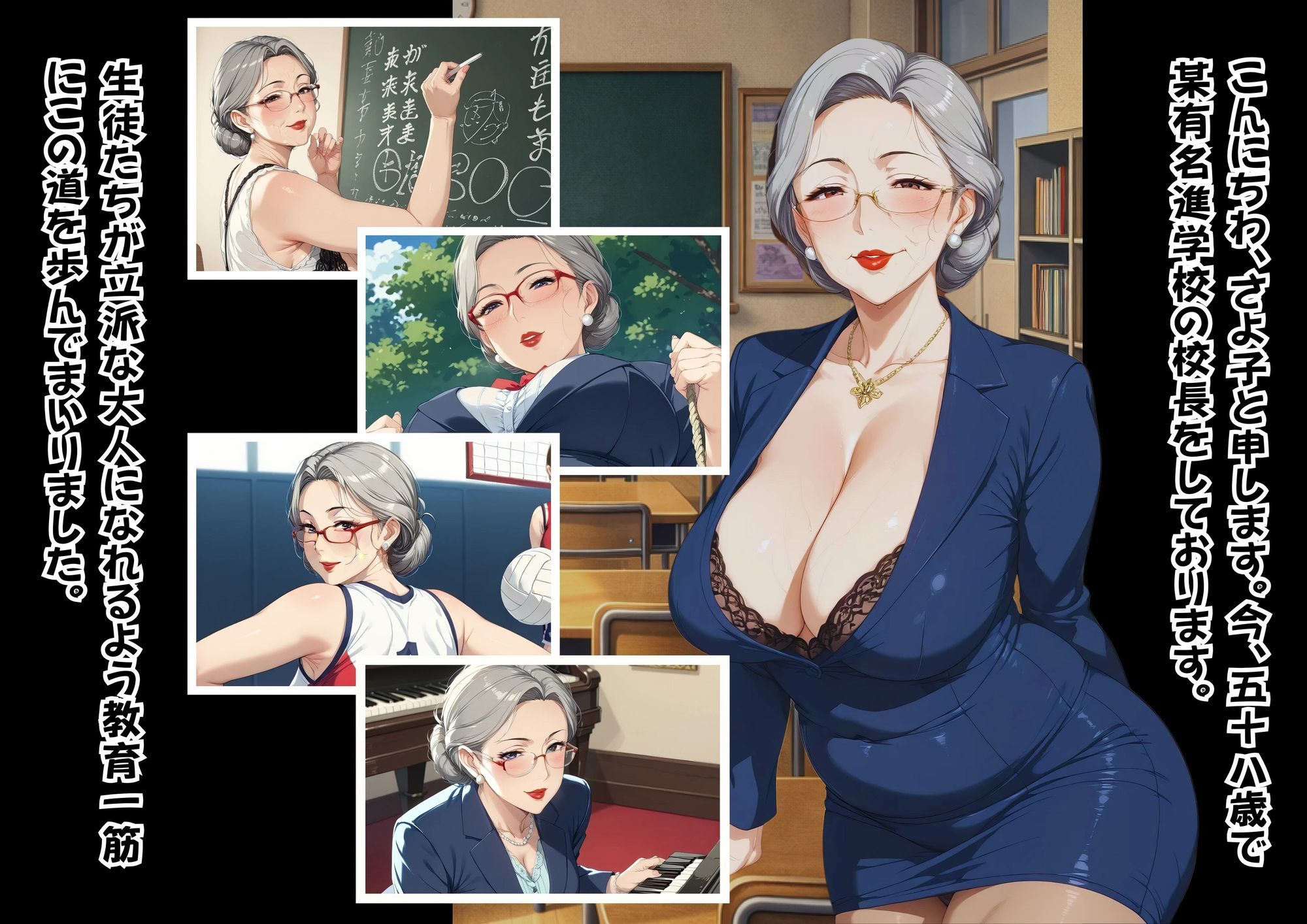 女校長の精活指導 - サンプル画像 1