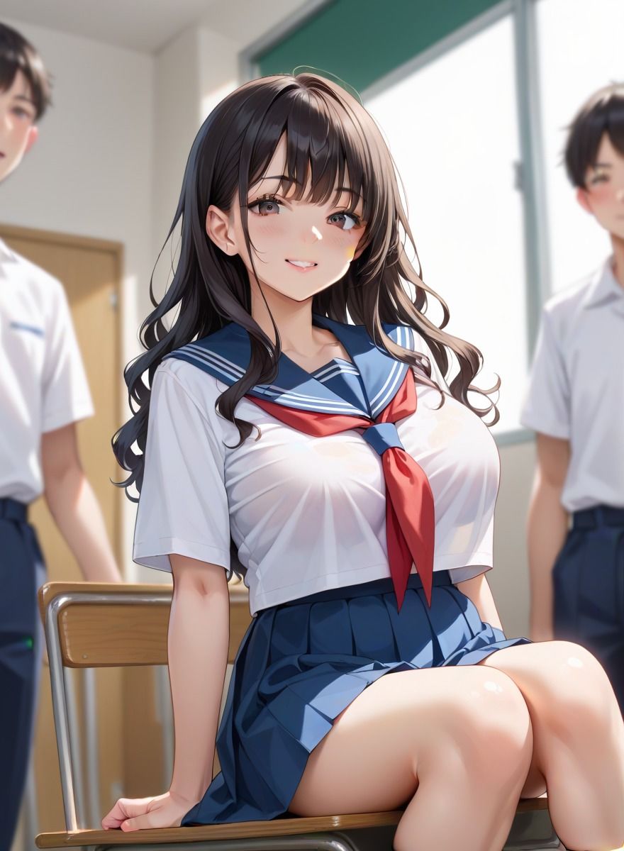 【超お得】巨乳女子〜女子校生は中出し中毒〜 - サンプル画像 1