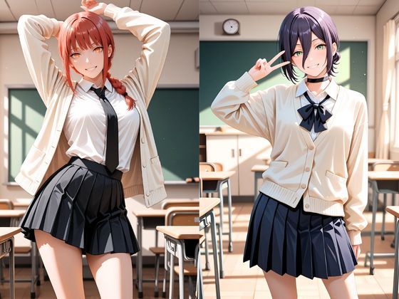 禁断の透視メガネで翻弄されるヒロイン達のカラダ【レ〇＆マ〇マ編】 - サンプル画像 1