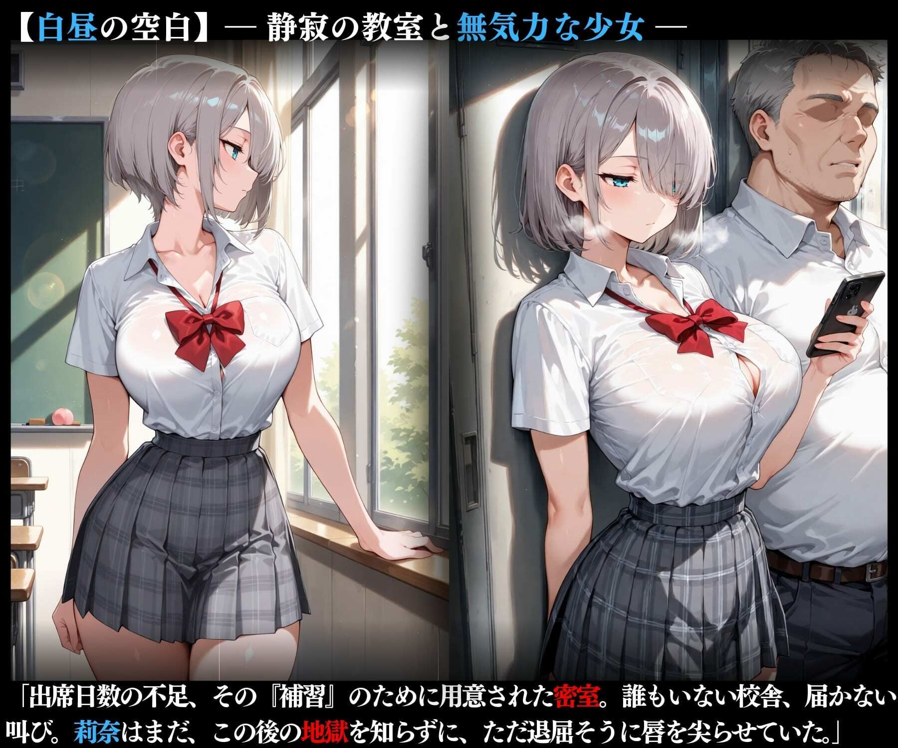 特別性指導「汚染報告ーだりぃ。補習とか、マジ勘弁ー」「休日限定の性処理肉人形へ」 - サンプル画像 1