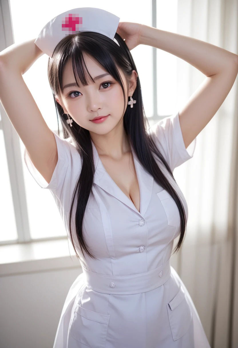 巨乳ナースの誘惑ポーズ集 145枚完全収録 - サンプル画像 2