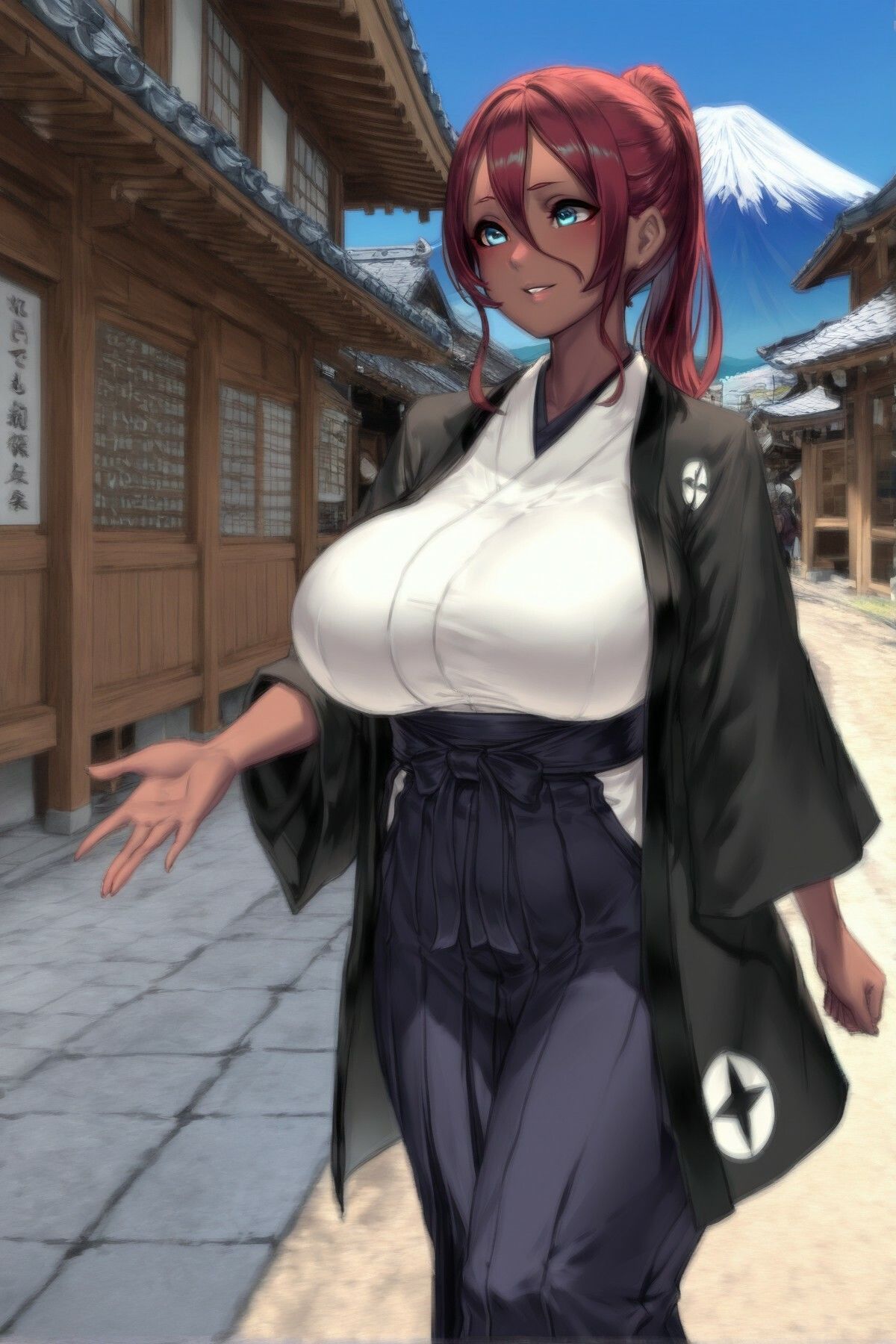 巨乳赤髪傭兵と異国巡りする話2 - サンプル画像 7